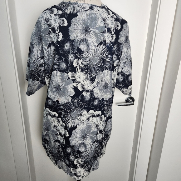 Floral Jaquard Mini Shirt Dress - Picture 5 of 14